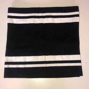 black and white striped Shein tube top never worn